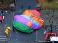 The Bumpus Balloonicle being deflated in 2006 before starting the Parade.