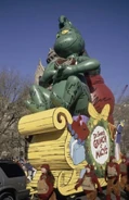 The Grinch Falloon Preparing for his First Appearance in the 1997 Parade