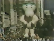 Snoopy during his appearence on the 1981 NBC telecast.
