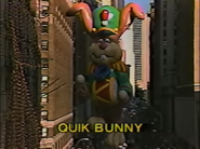 Quik Bunny during his appearance in the 1988 NBC telecast (Screenshot: NBC)