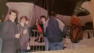 Baby Shamu getting ready for the 1988 parade