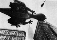 Happy Dragon is on the lookout for King Kong at Herald Square in 1973