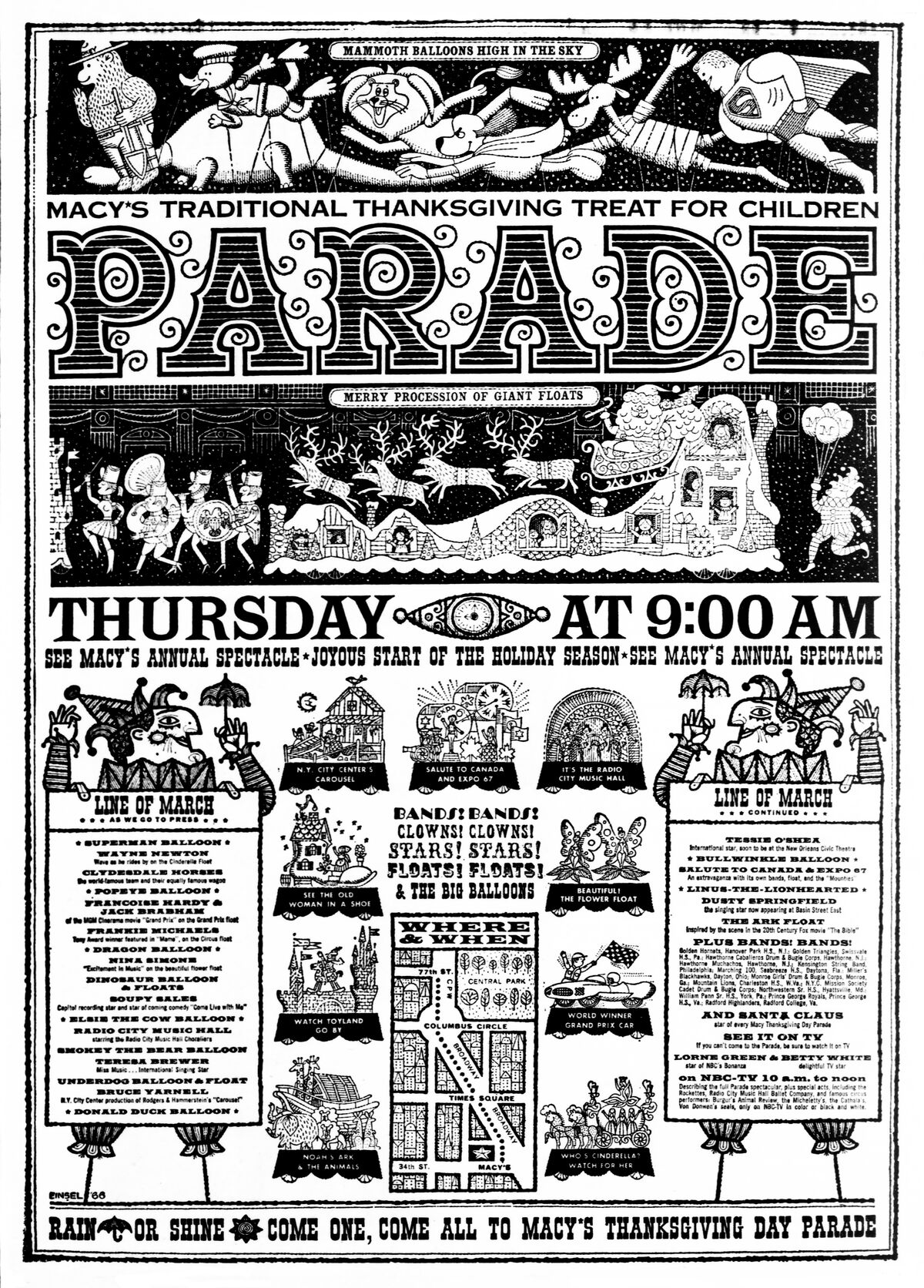 The 40th Annual Macy's Thanksgiving Day Parade (1966) Macy's