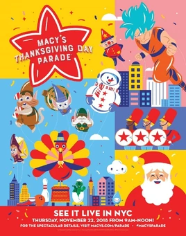 2018 Macy's Thanksgiving Day Parade Poster