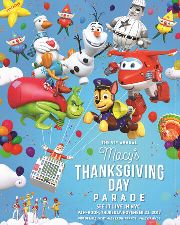 The 91st Annual Macy S Thanksgiving Day Parade Macy S Thanksgiving Day Parade Wiki Fandom