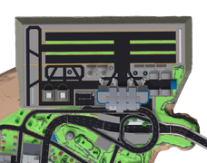 MCX Airport Navigation Map map image