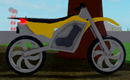 Right side view of the Dirt Bike