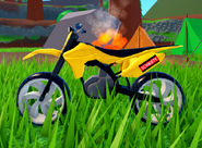 Left side view of the Dirt Bike