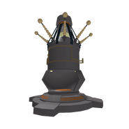 A transparent view of the teleporter