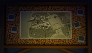 Part of the old MadCity map on the board