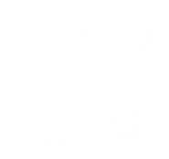 The logo of the MCX Airport, but white