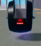 Rear view of the Light Bike