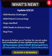 8/9/20 change log