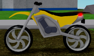 Left side view of the Dirt Bike