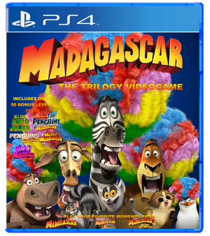 Madagascar Videogame Cover Custom Credited