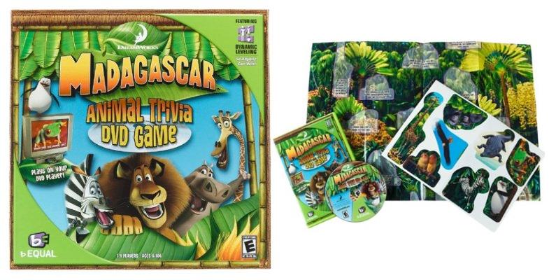 Madagascar Animal Trivia DVD Game NEW
