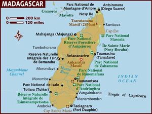 Map of madagascar