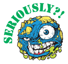 Basic Fun Art Asylum Mad Balls Madballs Repvile Toy Ball