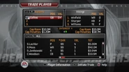 A trade being made in Madden NFL 06