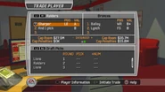A trade being made in Madden NFL 07