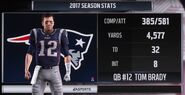 Tom Brady Madden NFL 19 stat screen