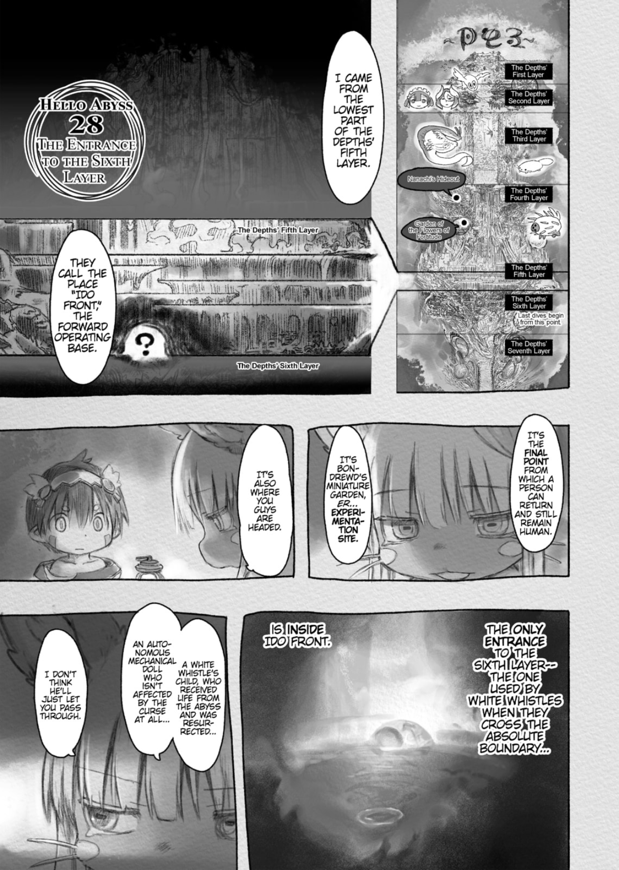 Made In Abyss Chapter 028 Made In Abyss Wiki Fandom Made in abyss is a manga that recently got my attention. made in abyss chapter 028 made in