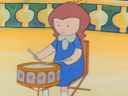 Monique playing her drums