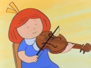 Madeline playing her violin