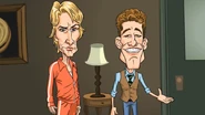 Sue Sylvester and Will Schuester in uGlee.