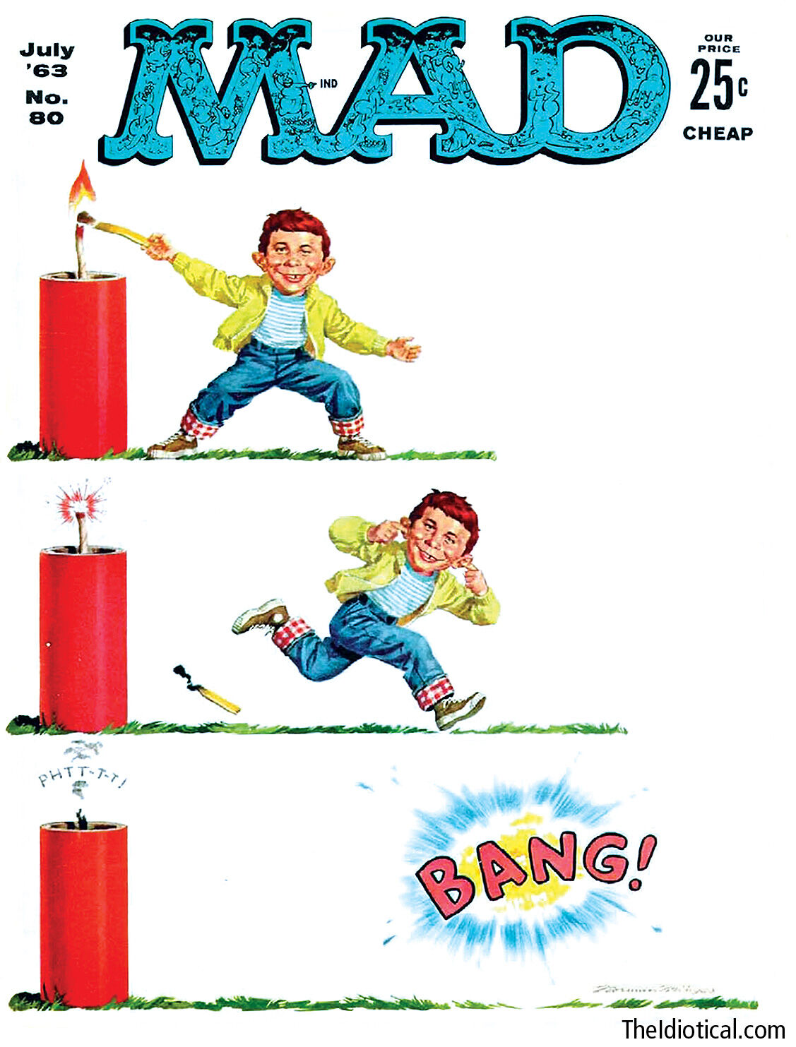 【額縁付き】mad magazine ⑨ A2ポスター Mad Magazine September 1976 No 185 Alfred E Neuman for