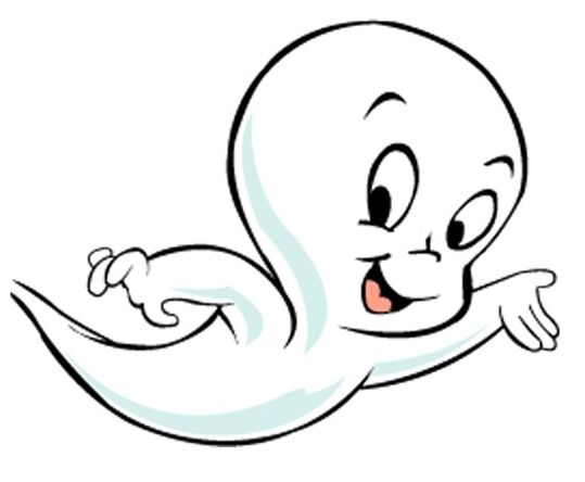 cute happy ghost cartoon