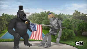 Linkong slays the Iron Giant Lady
