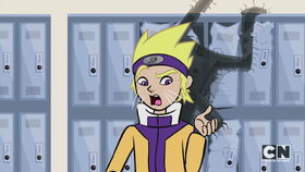 Naruto behind locker damaged