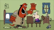 MAD S2022.png (1.44 MB) Hellboy, nicknamed Red in the episode, showing a left-handed kid the Left Hand of Doom.