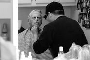 Robert Morse getting into costume