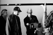 John Slattery on set