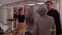 Peggy tries to confront Don. The Waldorf Stories.