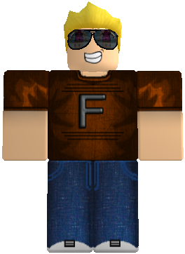 Customize Blond Roblox Character With Name and Number PNG 