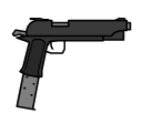 The M1911 with an extended magazine from Incident: 010A