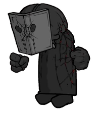 A magnified skeleton