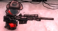 The Sheriff holding the NK-50.