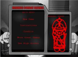 Madness Combat Defence menu