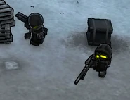N51 Overwatch wielding NK-50's. Note that one has a sawed-off barrel and the other has the full size barrel.