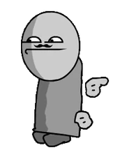 A mustached character