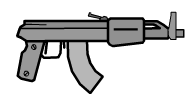 The AK-47 from Madness Combat 4 and Madness Combat 5