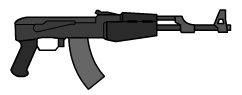 The AK-74 without a stock from Incident: 011A