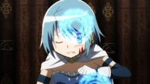 Sayaka heals herself