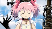 Madoka giggles