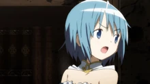 Sayaka gasps
