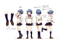 Sayaka's production sheet from The Rebellion Story's Blu-ray art gallery
